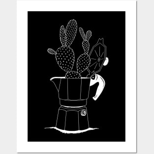 Cactus in Moka Pot 🌵 Posters and Art